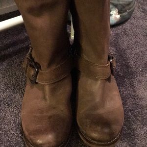 GIANNI BINI MOTTO LEATHER BOOTS